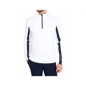 NEW ABACUS SPORTSWEAR US aloha uv cut long sleeve golf shirt (upf 50) in white/n